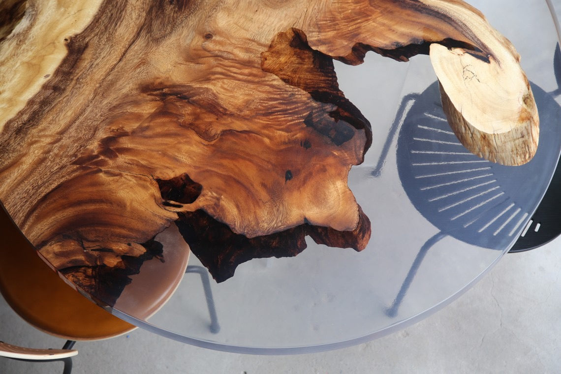 Walnut Wood Epoxy Resin Table