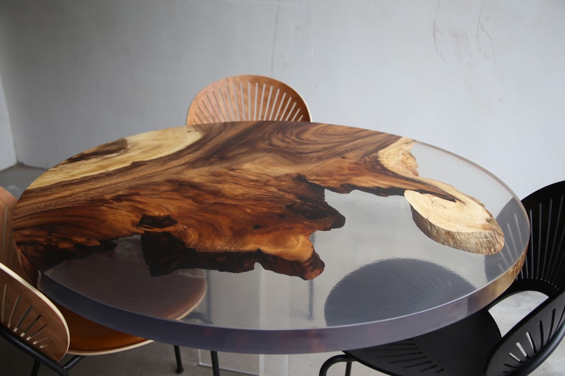 Walnut Wood Epoxy Resin Table