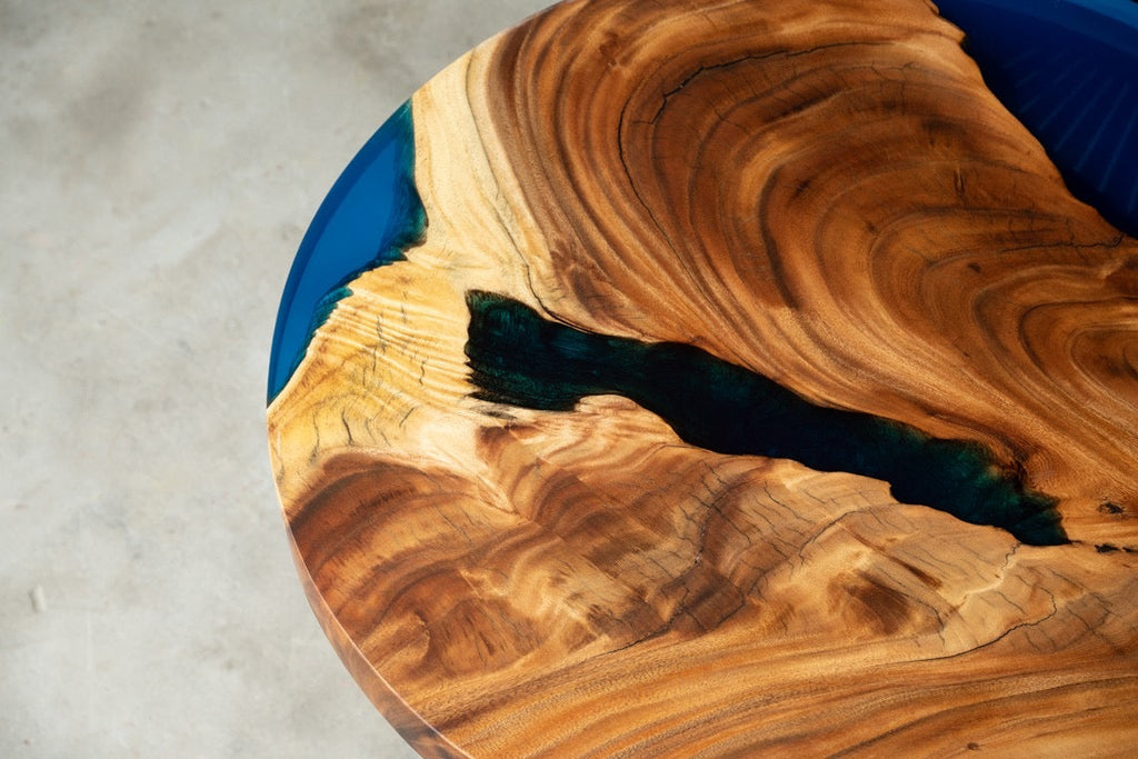 Walnut Wood Epoxy Resin Table (with SAICOS Premium Hardwax-Oil Finish)