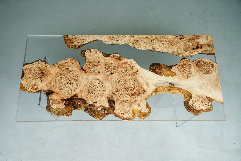 Poplar Wood Epoxy Resin Table
