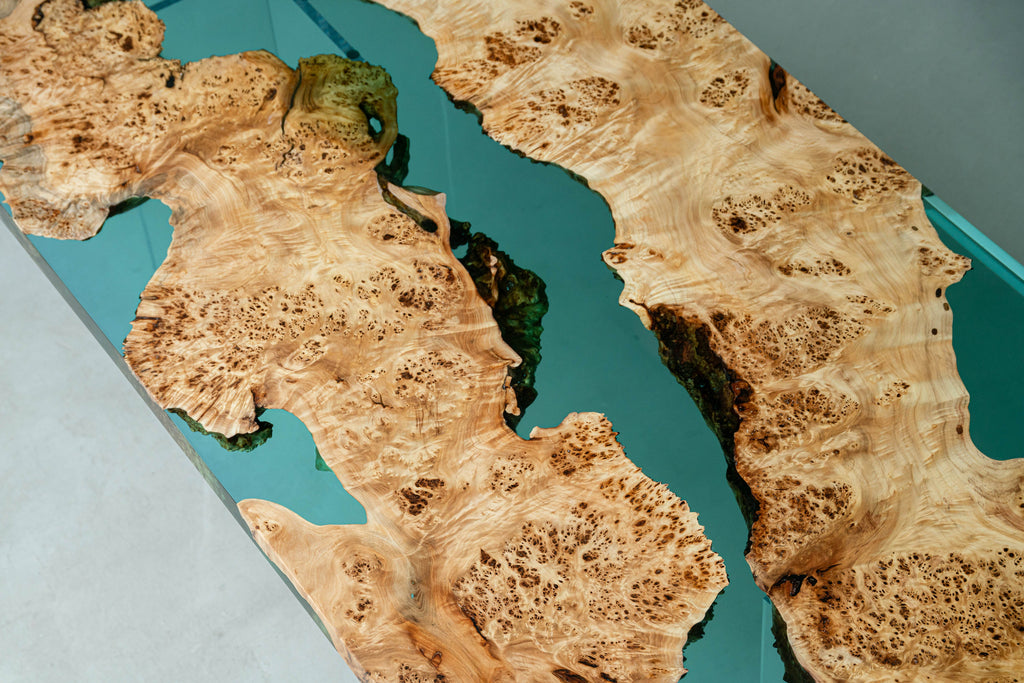 Poplar Wood Epoxy Resin Table