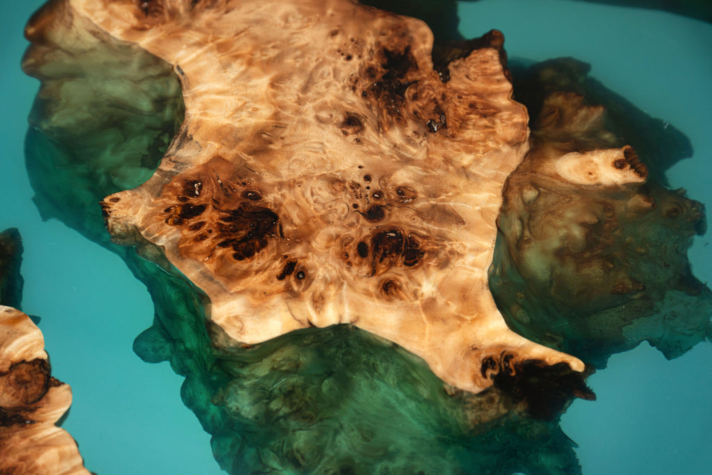 Poplar Wood Epoxy Resin Table