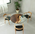 Walnut Wood Epoxy Resin Table (with SAICOS Premium Hardwax-Oil Finish)