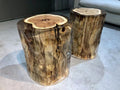Wood Stump Clear Resin Stool